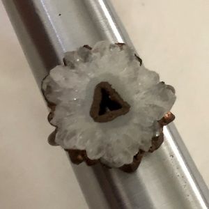 Quartz Slice Ring